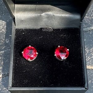 Red Ruby Earrings